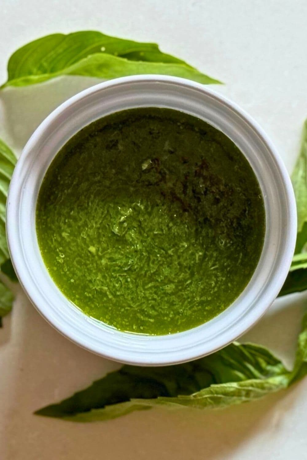 basil vinaigrette
