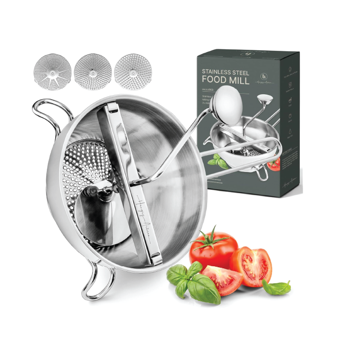 Ergonomic Food Mill Stainless Steel