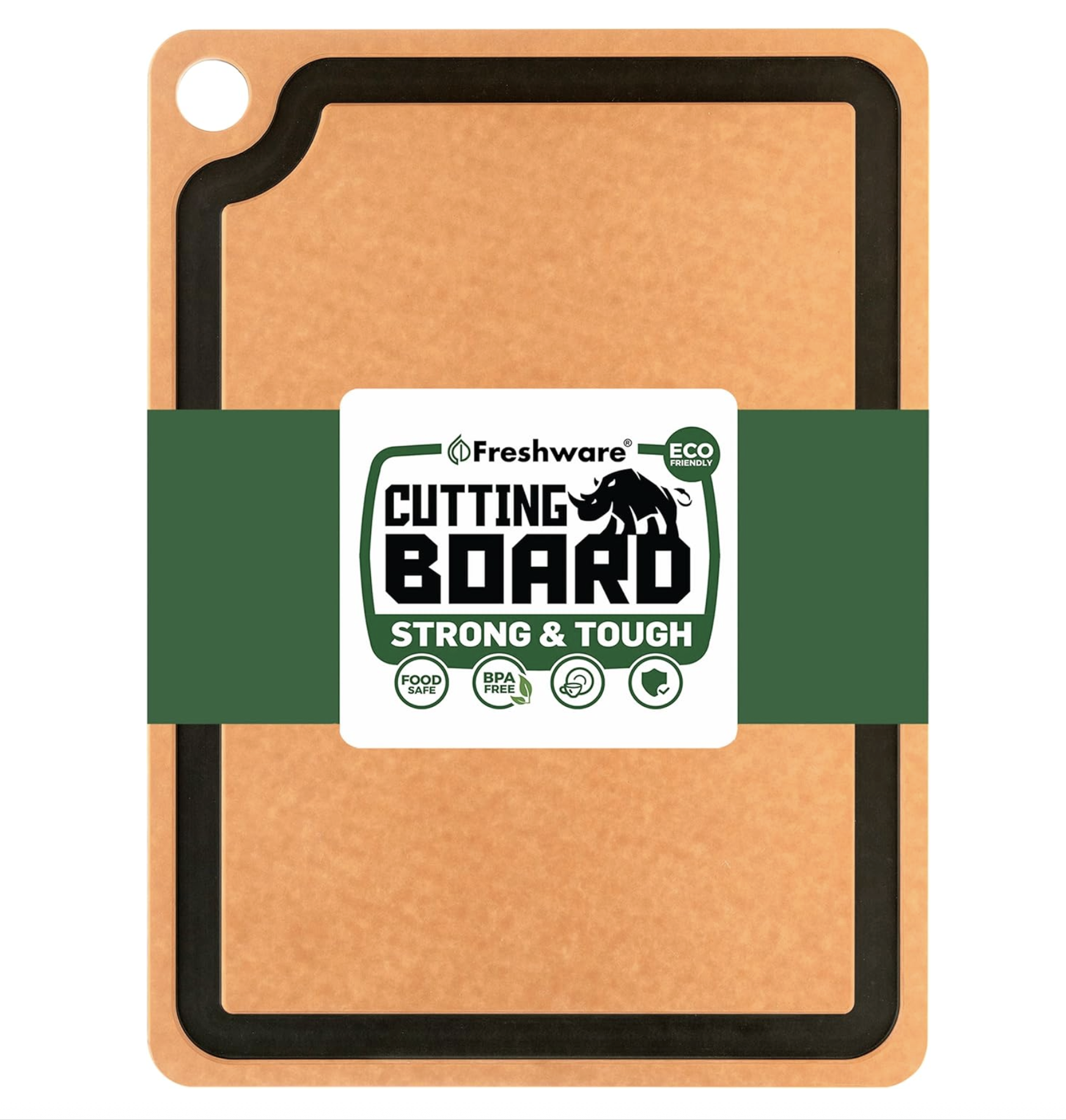Lightweight Non-Toxic Bamboo Cutting Board