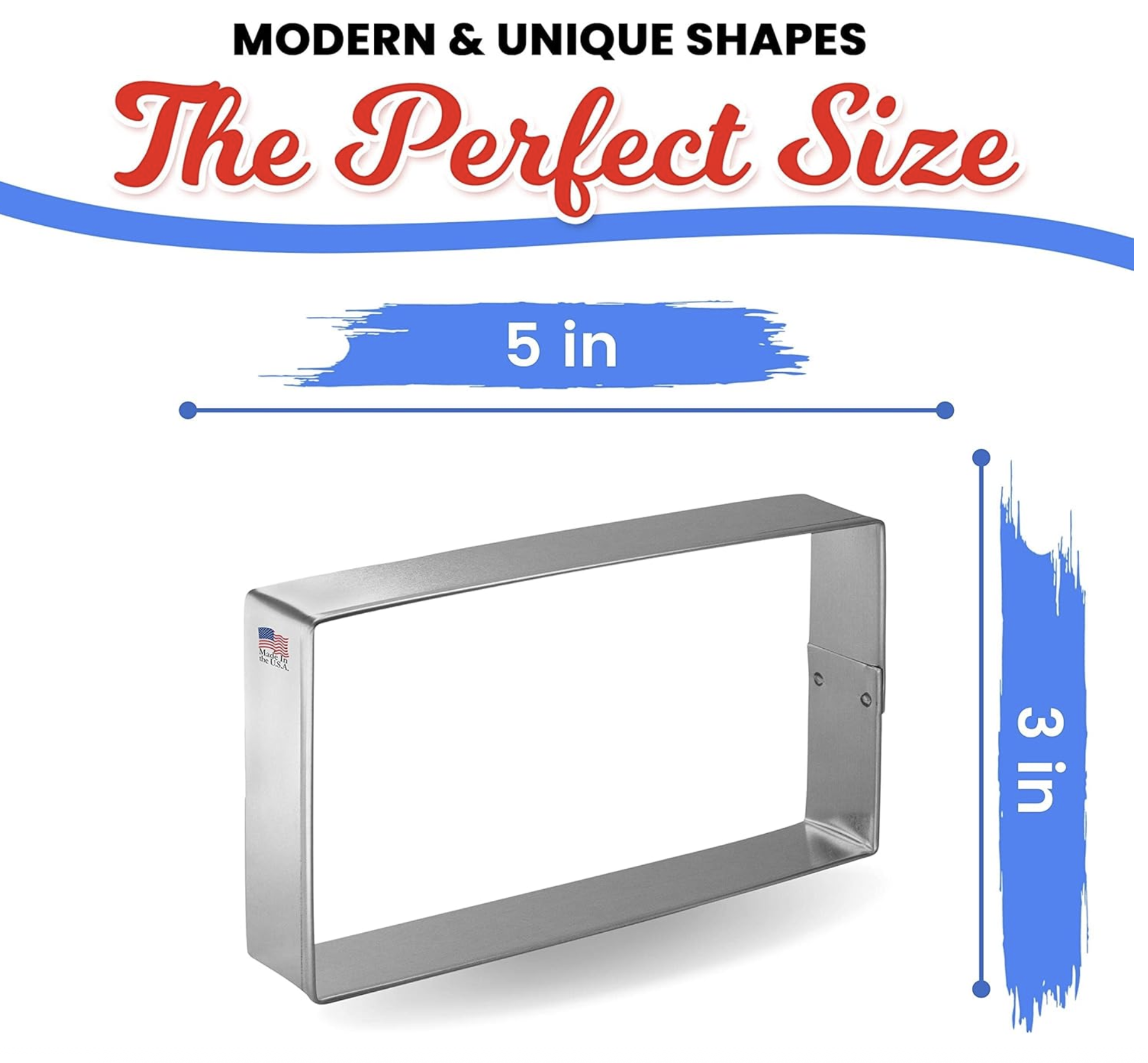 Rectangle Cookie Cutter 3 × 5 inch